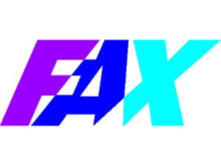 Sticker Custom Preview Image #041978 Business Office Titles Symbols F A X4