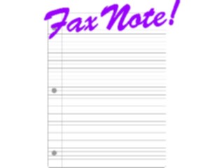 Sticker Custom Preview Image #041981 Business Office Titles Symbols F A X Note