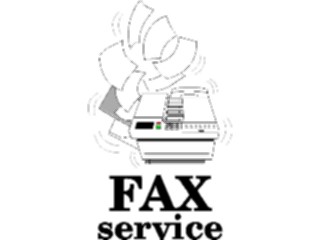Sticker Custom Preview Image #041982 Business Office Titles Symbols F A X Service