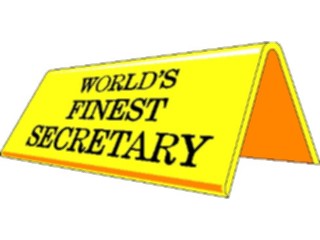 Sticker Custom Preview Image #041986 Business Office Titles Symbols Finest Secretary