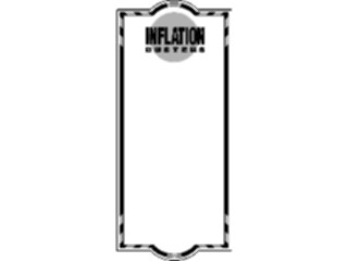 Sticker Custom Preview Image #041996 Business Office Titles Symbols Inflation Busters Frame