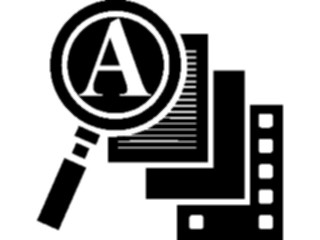 Sticker Custom Preview Image #042003 Business Office Titles Symbols Magnify Symbol1