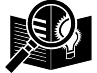 Sticker Custom Preview Image #042004 Business Office Titles Symbols Magnify Symbol2