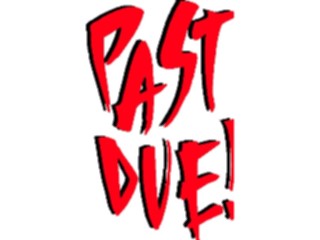 Sticker Custom Preview Image #042027 Business Office Titles Symbols Past Due