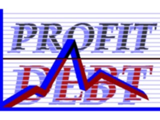 Sticker Custom Preview Image #042035 Business Office Titles Symbols Profit Debt1