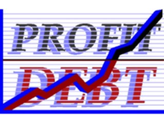 Sticker Custom Preview Image #042036 Business Office Titles Symbols Profit Debt2