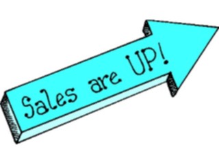 Sticker Custom Preview Image #042060 Business Office Titles Symbols Salesare Up