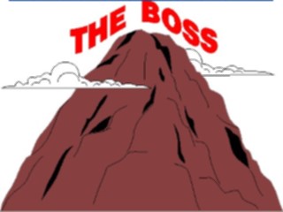 Sticker Custom Preview Image #042076 Business Office Titles Symbols The Boss