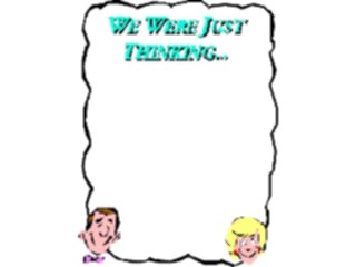 Sticker Custom Preview Image #042096 Business Office Titles Symbols We Were Just Thinking