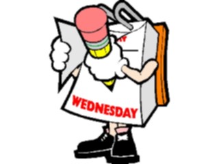 Sticker Custom Preview Image #042310 Calendar Days Cartoon4 Wednesday