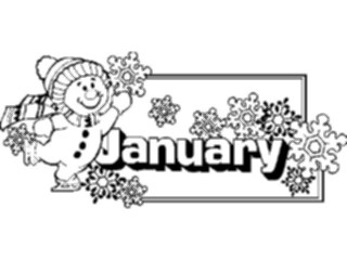 Sticker Custom Preview Image #042326 Calendar Months01 January5