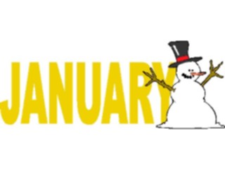 Sticker Custom Preview Image #042330 Calendar Months01 January9