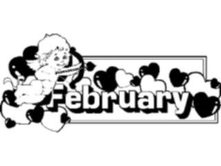 Sticker Custom Preview Image #042335 Calendar Months02 February5