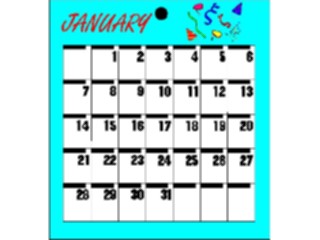 Sticker Custom Preview Image #042418 Calendar Templates02 January Mon