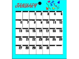 Sticker Custom Preview Image #042419 Calendar Templates03 January Tues