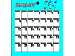 Sticker Custom Preview Image #042420 Calendar Templates04 January Wed