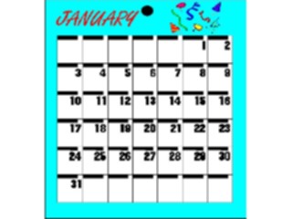 Sticker Custom Preview Image #042422 Calendar Templates06 January Fri