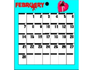 Sticker Custom Preview Image #042425 Calendar Templates09 February Mon