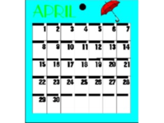 Sticker Custom Preview Image #042438 Calendar Templates22 April Sun