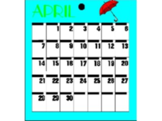 Sticker Custom Preview Image #042439 Calendar Templates23 April Mon