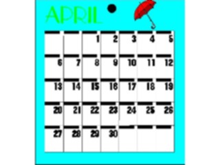 Sticker Custom Preview Image #042440 Calendar Templates24 April Tues