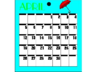 Sticker Custom Preview Image #042441 Calendar Templates25 April Wed