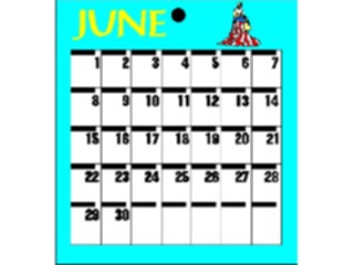 Sticker Custom Preview Image #042452 Calendar Templates36 June Sun