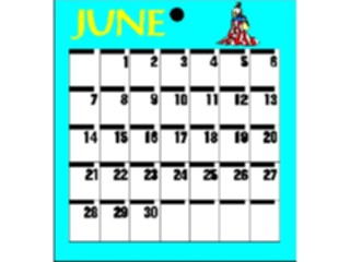 Sticker Custom Preview Image #042453 Calendar Templates37 June Mon