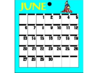 Sticker Custom Preview Image #042454 Calendar Templates38 June Tues