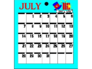 Sticker Custom Preview Image #042460 Calendar Templates44 July Mon