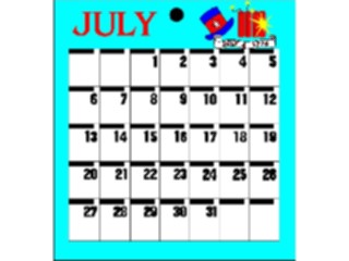 Sticker Custom Preview Image #042461 Calendar Templates45 July Tues