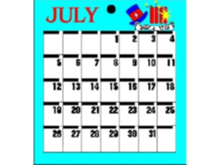 Sticker Custom Preview Image #042462 Calendar Templates46 July Wed