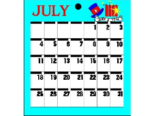 Sticker Custom Preview Image #042463 Calendar Templates47 July Thurs