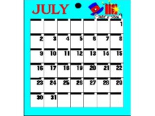 Sticker Custom Preview Image #042465 Calendar Templates49 July Sat