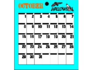 Sticker Custom Preview Image #042480 Calendar Templates64 October Sun