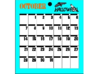 Sticker Custom Preview Image #042481 Calendar Templates65 October Mon