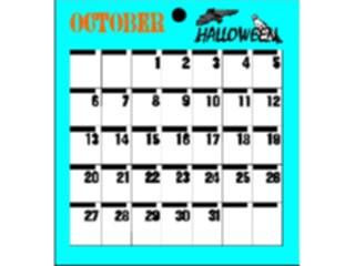 Sticker Custom Preview Image #042482 Calendar Templates66 October Tues