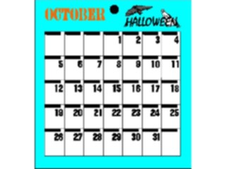 Sticker Custom Preview Image #042483 Calendar Templates67 October Wed