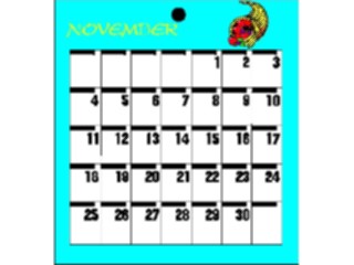 Sticker Custom Preview Image #042491 Calendar Templates75 November Thurs