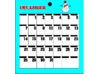 Sticker Custom Preview Image #042495 Calendar Templates79 December Mon