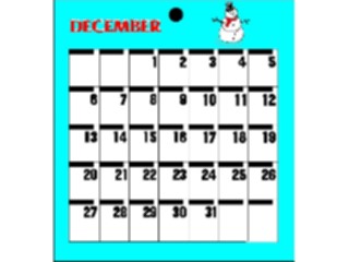 Sticker Custom Preview Image #042496 Calendar Templates80 December Tues