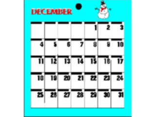 Sticker Custom Preview Image #042498 Calendar Templates82 December Thurs