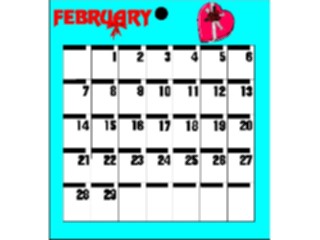 Sticker Custom Preview Image #042502 Calendar Templates86 February Leap Mon