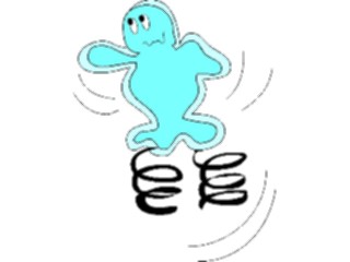 Sticker Custom Preview Image #042537 Cartoons Amoeba Man Jumpingon Spring Toys