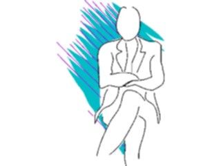 Sticker Custom Preview Image #042742 Cartoons Body Language Arms Legs Crossed3