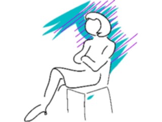 Sticker Custom Preview Image #042743 Cartoons Body Language Arms Legs Crossed4