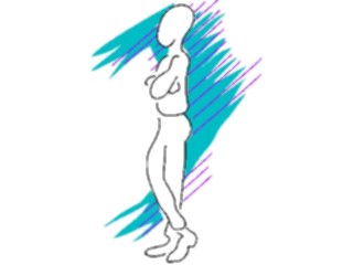 Sticker Custom Preview Image #042745 Cartoons Body Language Arms Legs Crossed6