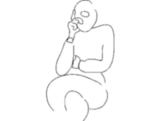 Sticker Custom Preview Image #042776 Cartoons Body Language Legs Crossed1