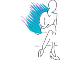 Sticker Custom Preview Image #042783 Cartoons Body Language Legs Crossed8