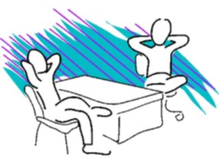 Sticker Custom Preview Image #042802 Cartoons Body Language Relaxing